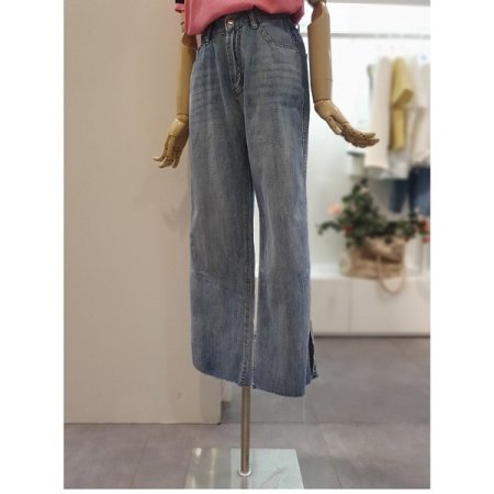 밑단트임데님팬츠