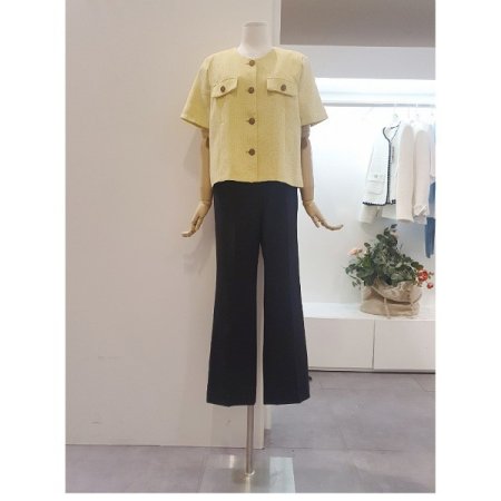 반팔트위드자켓