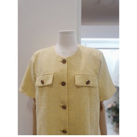 반팔트위드자켓