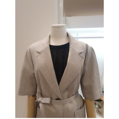 린넨벨티드자켓