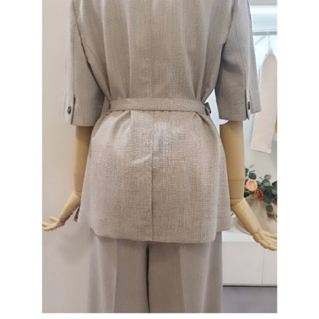 린넨벨티드자켓