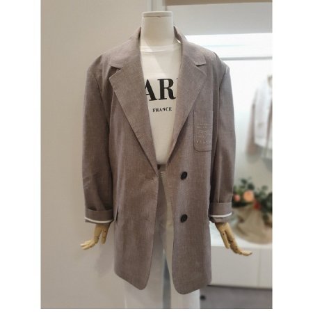 루즈핏린넨자켓