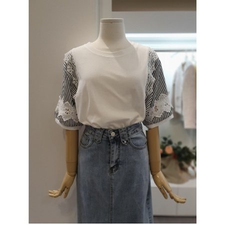 라운드루즈핏티셔츠