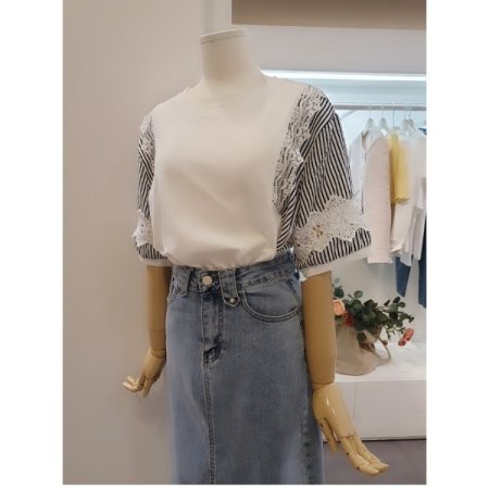 라운드루즈핏티셔츠