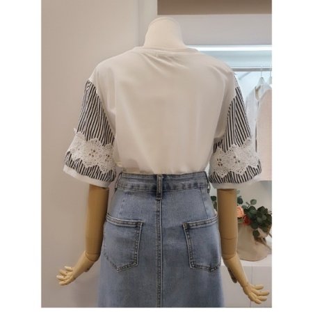 라운드루즈핏티셔츠