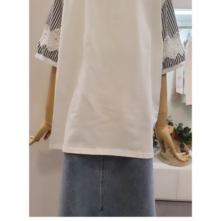 라운드루즈핏티셔츠