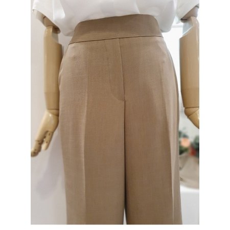 린넨일자뒷밴딩팬츠