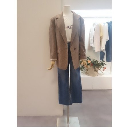 루즈핏린넨자켓