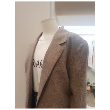 루즈핏린넨자켓