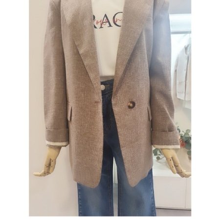 루즈핏린넨자켓