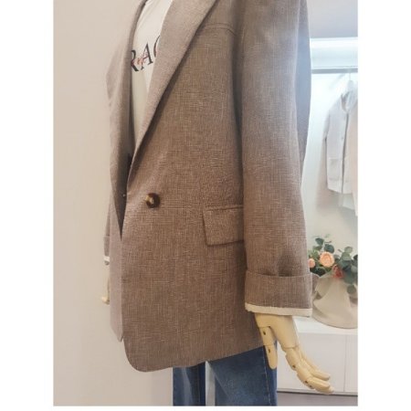 루즈핏린넨자켓