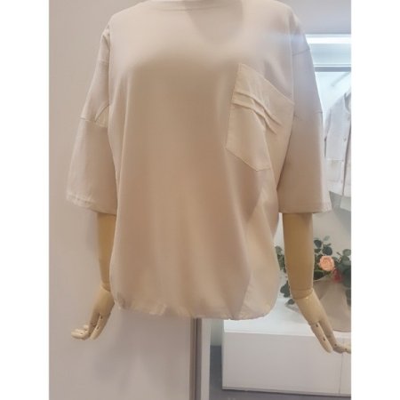 라운드루즈핏티셔츠