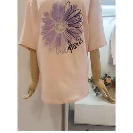 플라워프린팅티셔츠