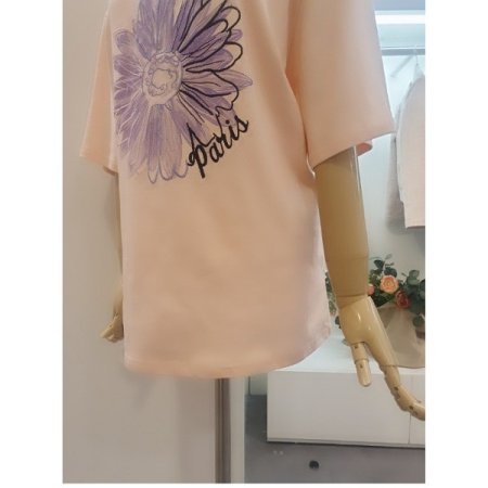 플라워프린팅티셔츠