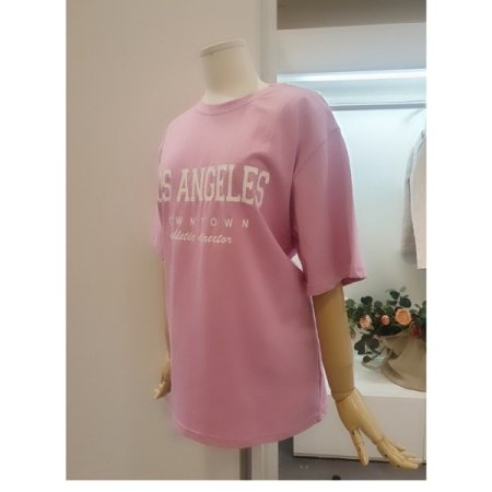 레터링라운드티셔츠