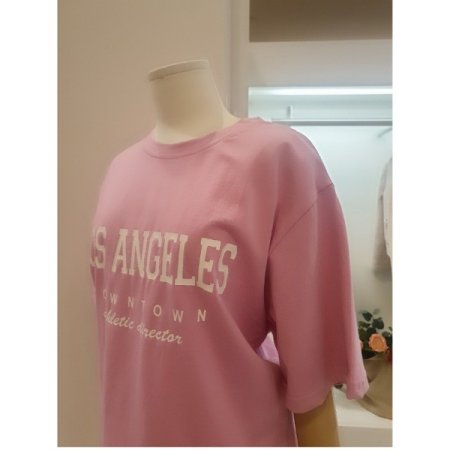 레터링라운드티셔츠