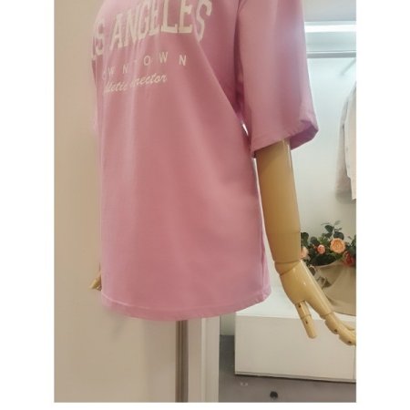 레터링라운드티셔츠