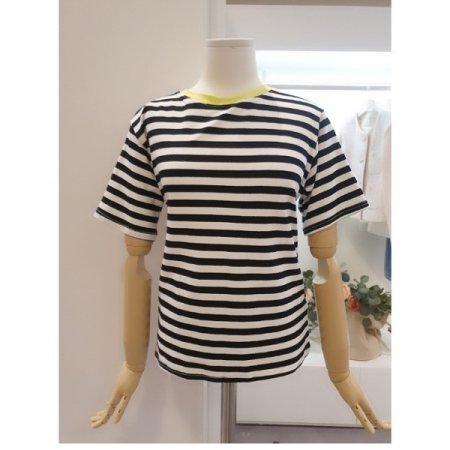 스트라이프반팔티셔츠