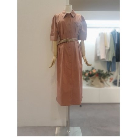 버튼업카라롱원피스