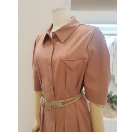 버튼업카라롱원피스