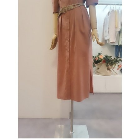 버튼업카라롱원피스