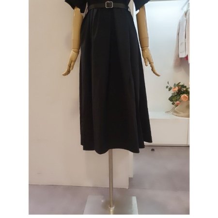 소매프릴벨티드원피스