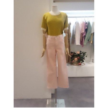 면일자스판팬츠