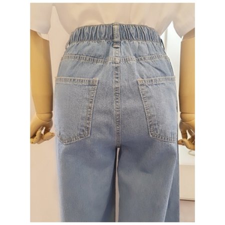 뒷밴딩일자데님팬츠