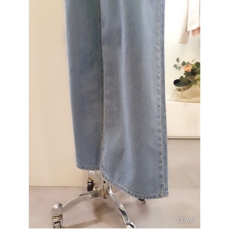 뒷밴딩일자데님팬츠