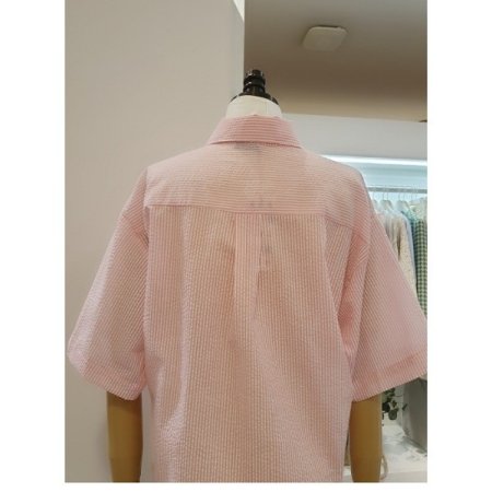 스트라이프반팔셔츠