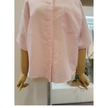 스트라이프반팔셔츠