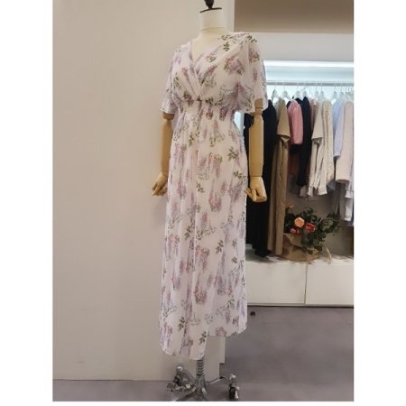 플라워롱쉬폰원피스