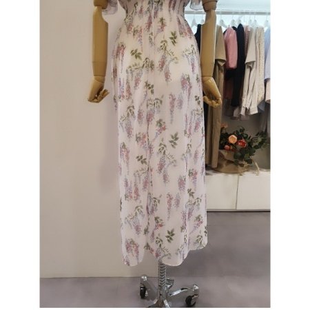 플라워롱쉬폰원피스