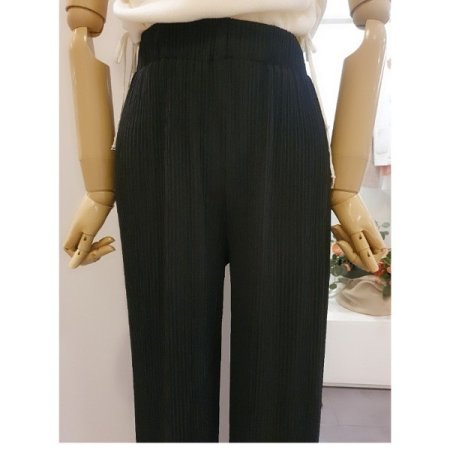 밴딩잔주름팬츠