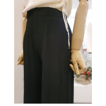 밴딩잔주름팬츠