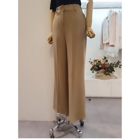 뒷밴딩일자린넨팬츠