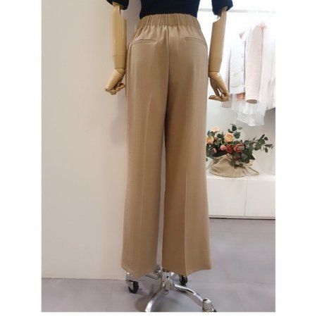 뒷밴딩일자린넨팬츠