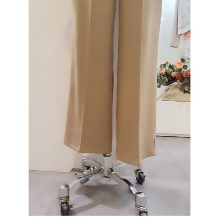 뒷밴딩일자린넨팬츠