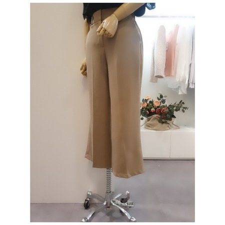 밴딩린넨일자팬츠