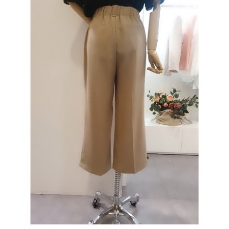 밴딩린넨일자팬츠