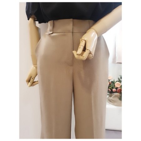 밴딩린넨일자팬츠