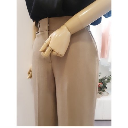 밴딩린넨일자팬츠