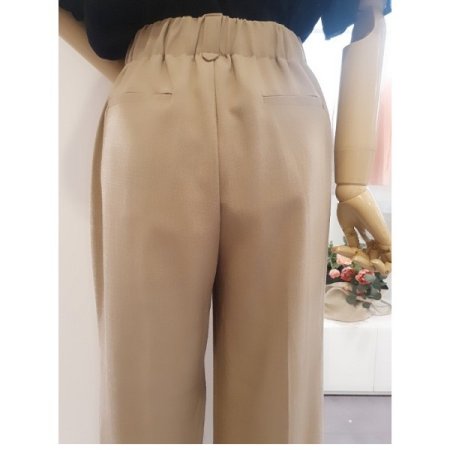 밴딩린넨일자팬츠