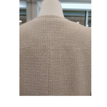 부클링 라운드 넥 자켓