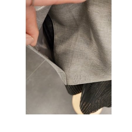 체크 원버튼 루즈핏 자켓