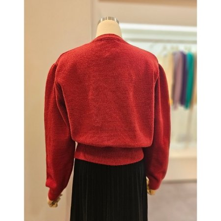 라운드 하트 간절기 니트