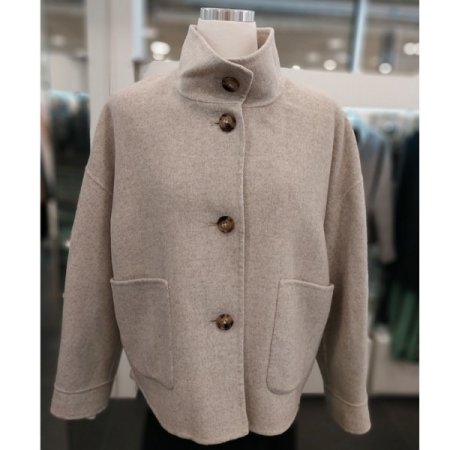 하이넥 블루종 자켓