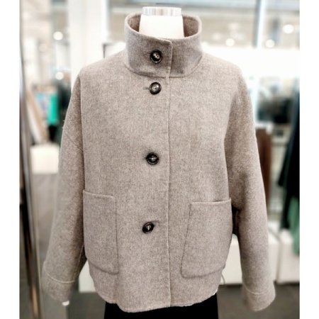 하이넥 블루종 자켓