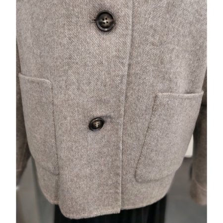 하이넥 블루종 자켓