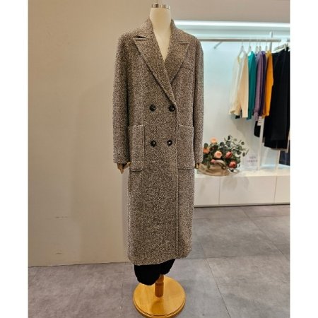 헤링본더블롱코트